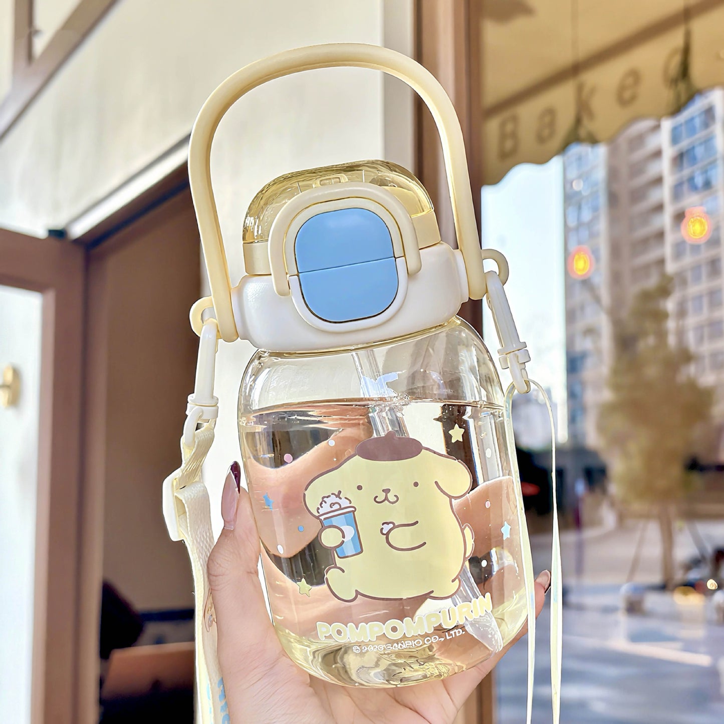Damen Praktische Trinkflasche mit ergonomischem Griff Karnz