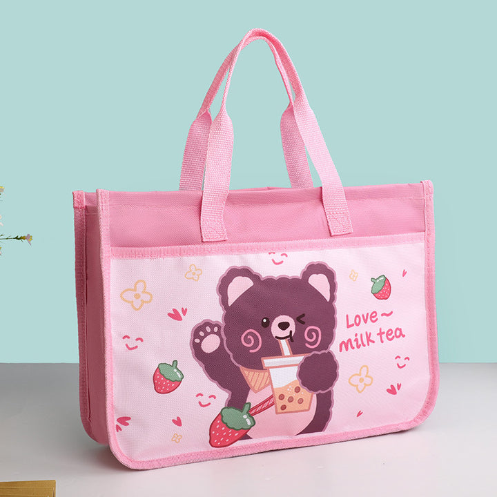 Kinder isolierte Lunch-Tasche mit süßem Cartoon-Bären Karnz