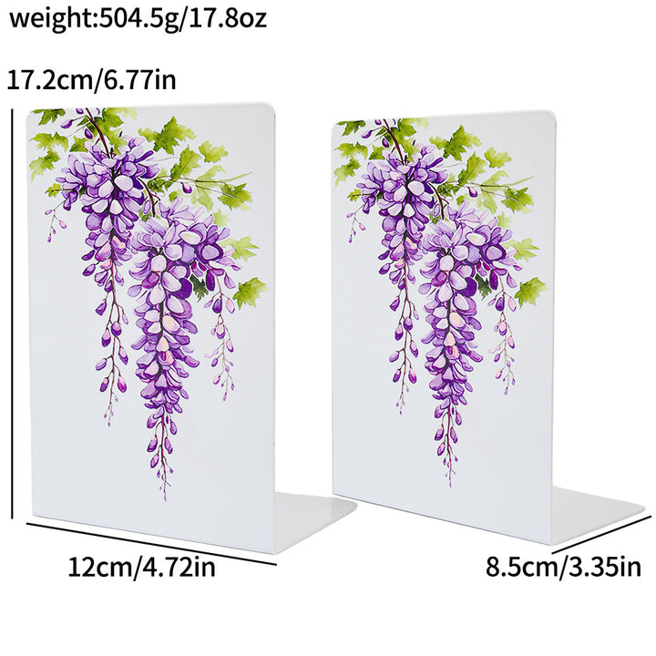 Elegante Blumendekorative Buchstützen