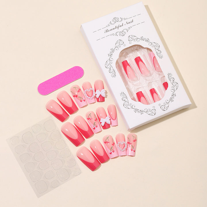 Falsche Nägel Set mit romantischen Designs Karnz