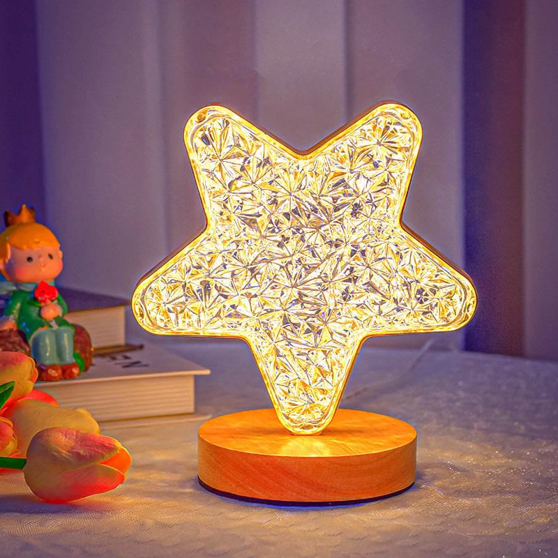 Mondförmige dekorative Lampe
