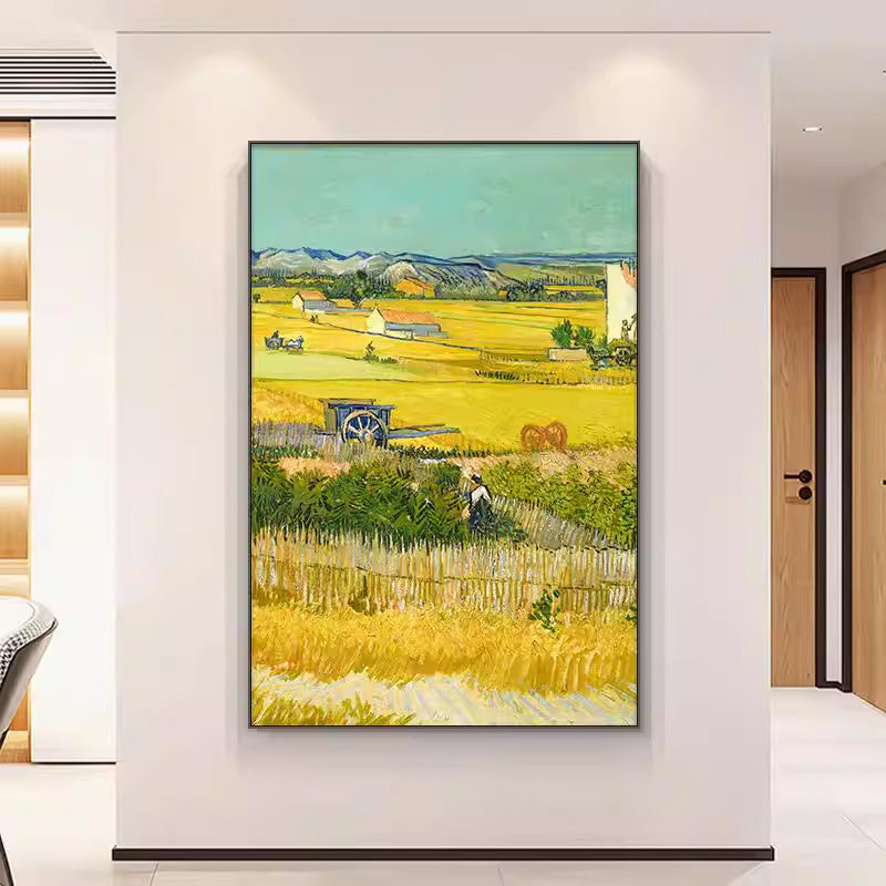 Texturiertes Landschafts-Leinwand-Kunstwerk drucken