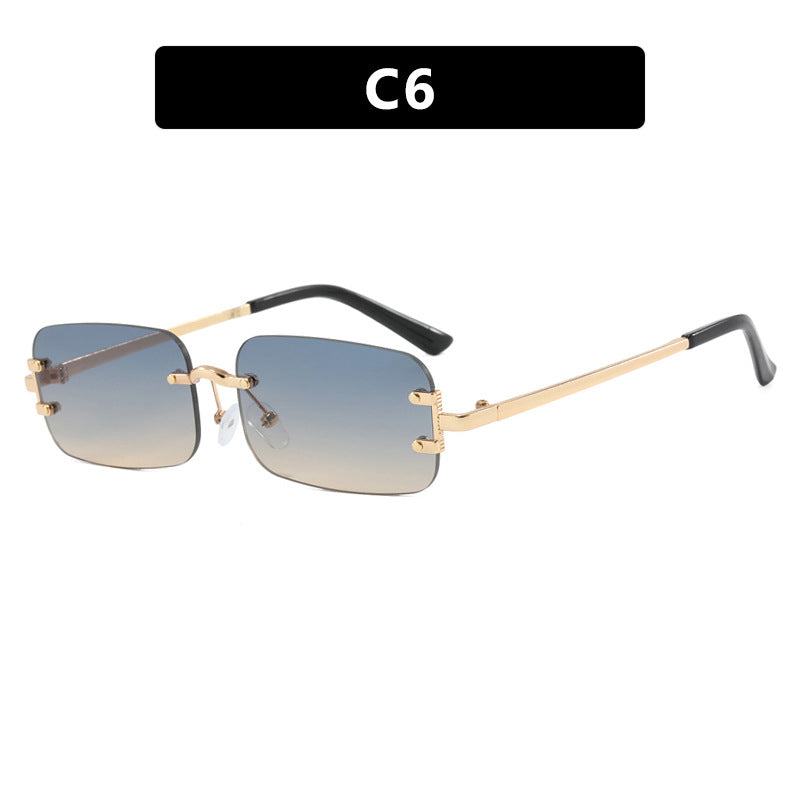 Damen quadratische Sonnenbrille mit hochwertigem Metallrahmen Karnz