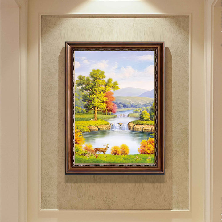 Eingrahmte Impressionistische Landschaft Kunst