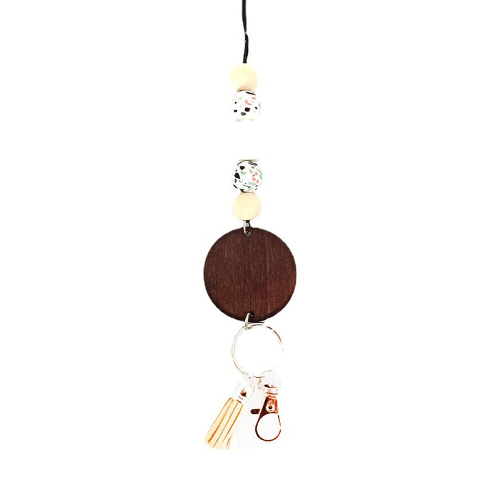 Holzperlen Schlüsselanhänger Halter Karnz