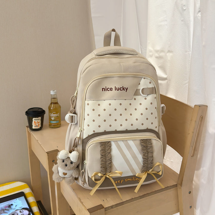 Stylischer multifunktionaler Rucksack mit niedlichen Charms Karnz