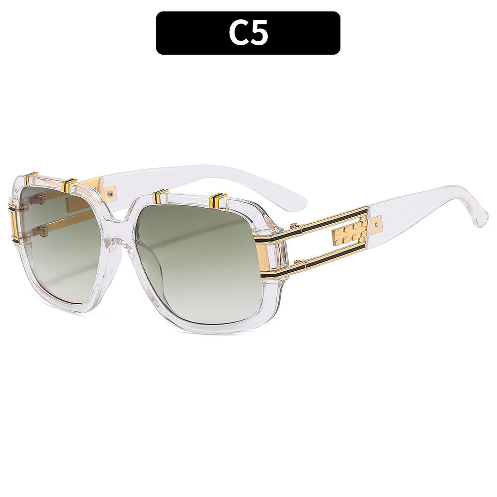 Elegante Schildpatt-Quadratrahmen-Sonnenbrille
