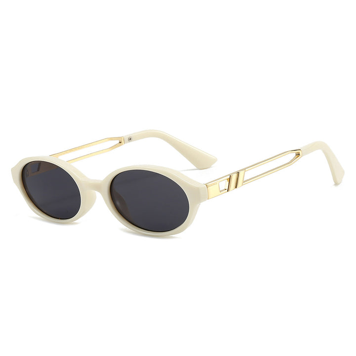 Damen Elegante Sonnenbrille im luxuriösen Schildpattdesign mit goldenen Metallakzenten Karnz