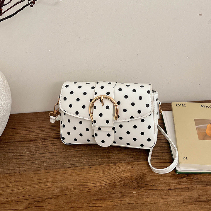 Polka Dot Muster Schultertasche