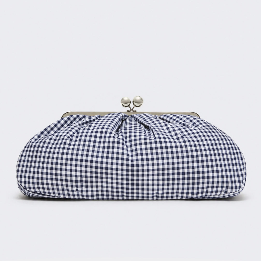 Geraffte Clutch-Tasche