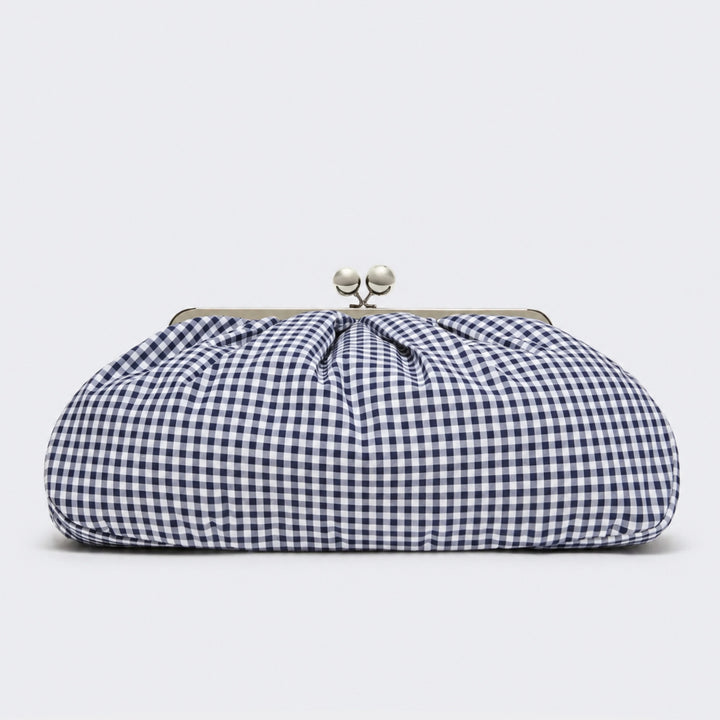 Geraffte Clutch-Tasche