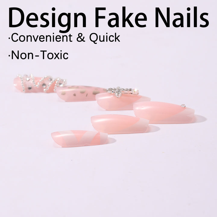 Elegante Nagelkunst mit Glitzer-Design Karnz