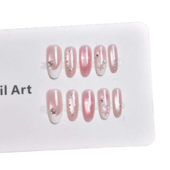 Dekoratives Ombre Press-On Nagelset Karnz