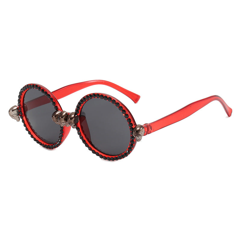 Damen Extravagante runde Sonnenbrille Karnz
