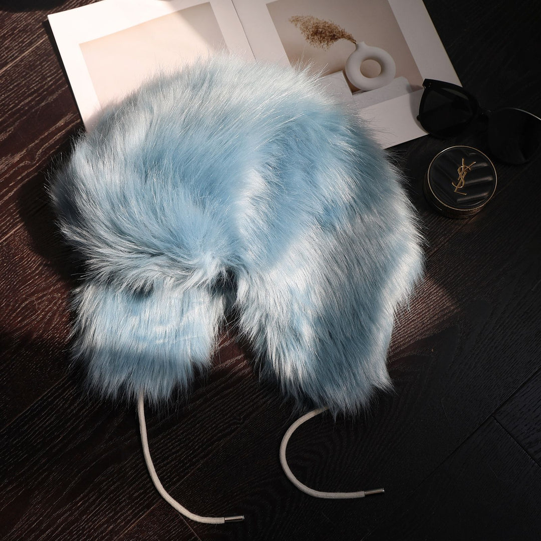 Faux Fur Kapuze Schal