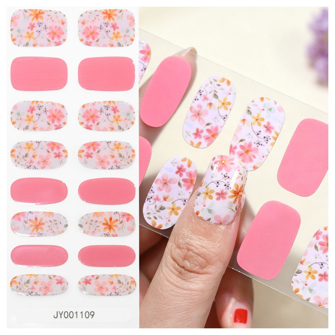 Blumendesign-Nagelwraps