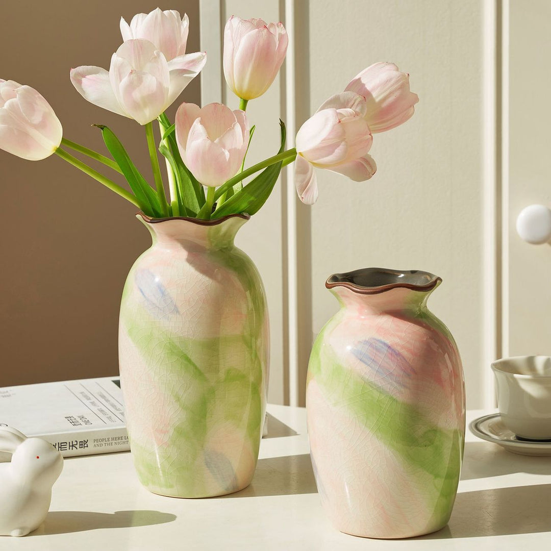 Künstlerische Keramik-Blumenvase