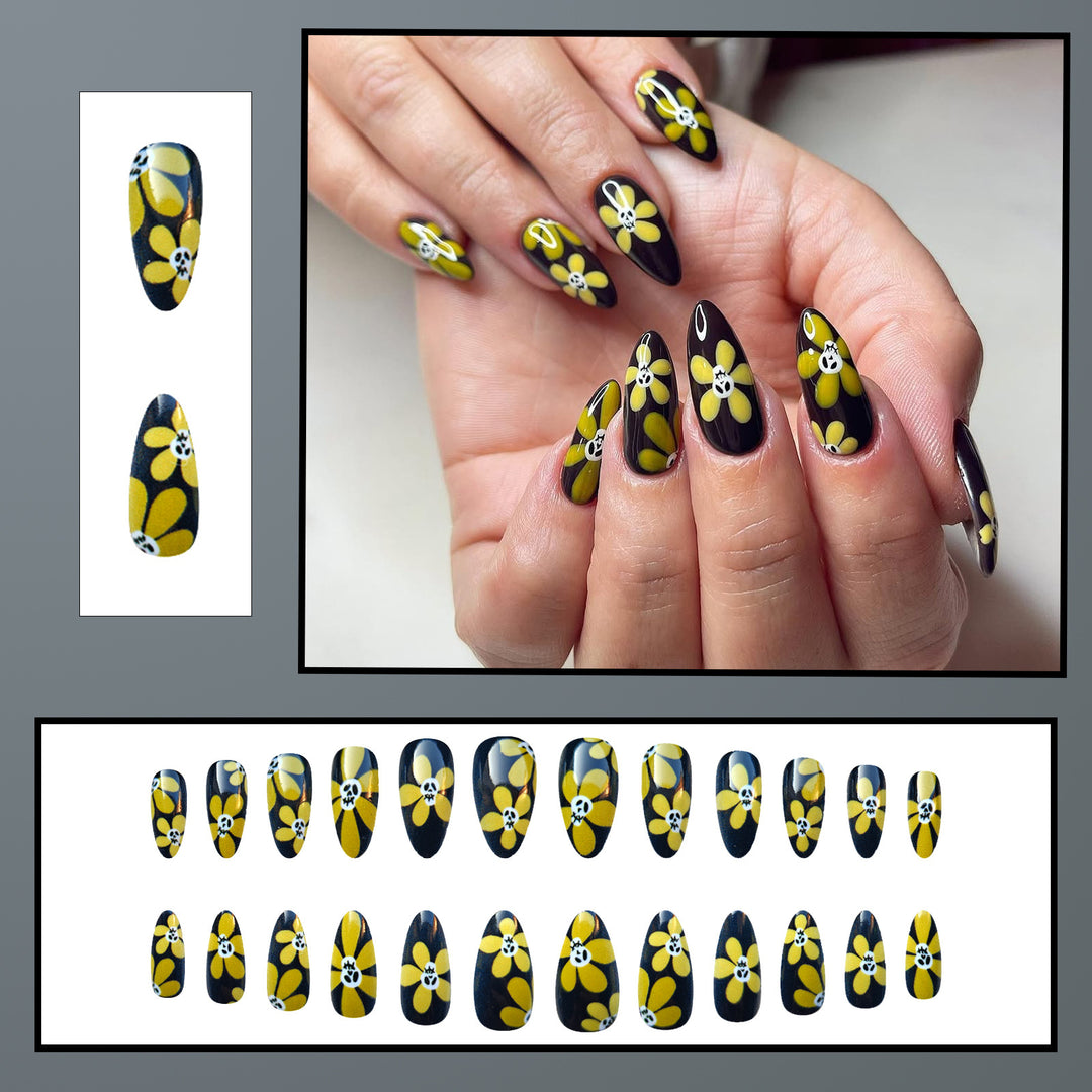Blumenmuster Nagelkunst