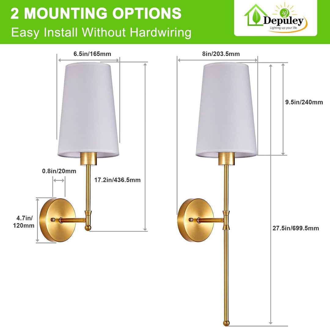 Elegante Wohnwandlampen