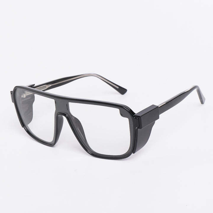 Damen sportliche Sonnenbrille im futuristischen Design mit farbigen Gläsern Karnz