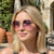 Damen stilvolle achtkantige Sonnenbrille mit innovativem Rahmen Karnz