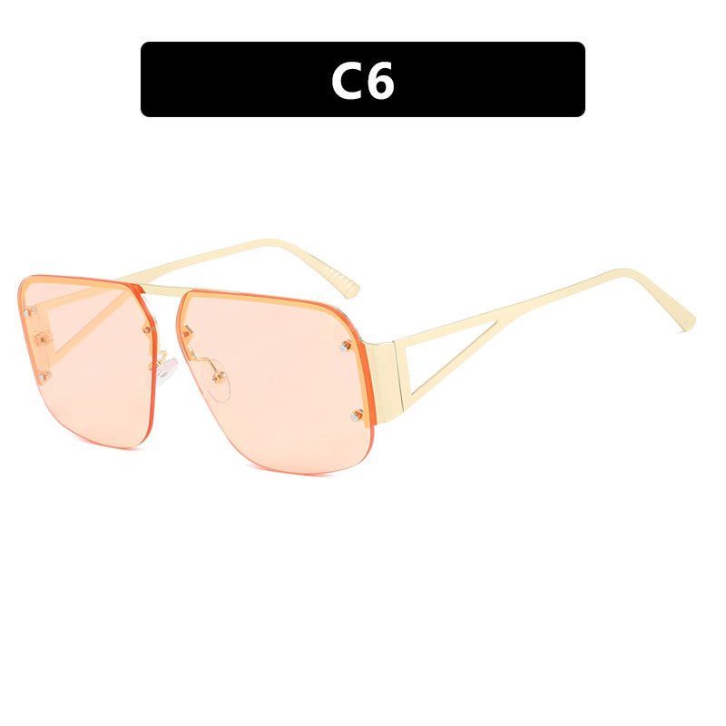 Damen optische Brille mit elegantem, geometrischem Design und hochwertigem Metallrahmen Karnz