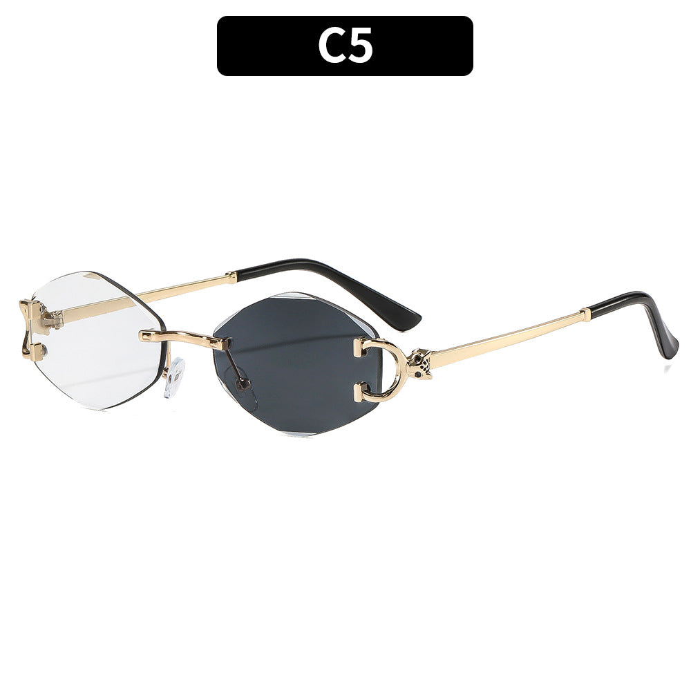 Luxus Geometrische Akzent Sonnenbrille