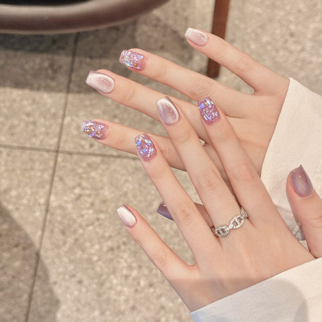 Glitzernde Nagelkunst Press-On Set Karnz