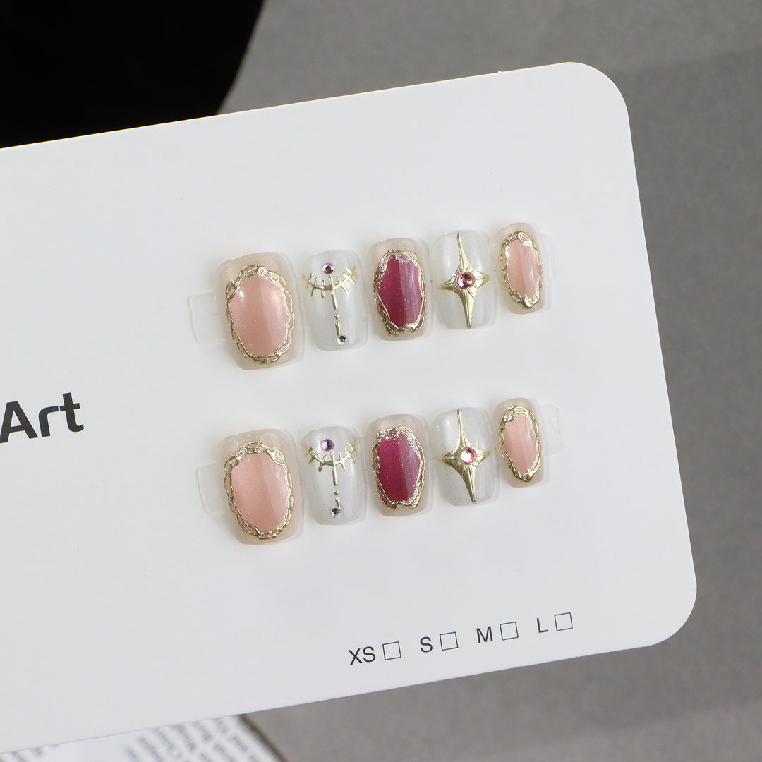 Luxus Press-On Nagelkunst Karnz