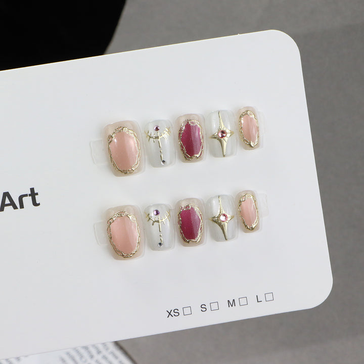 Luxus Press-On Nagelkunst Karnz