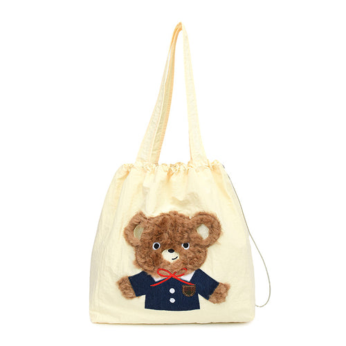 Süße Cartoon-Themen Kordelzug-Tote Tasche