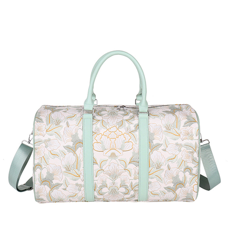 Elegante Blumenmuster Reise Duffle Bag Karnz