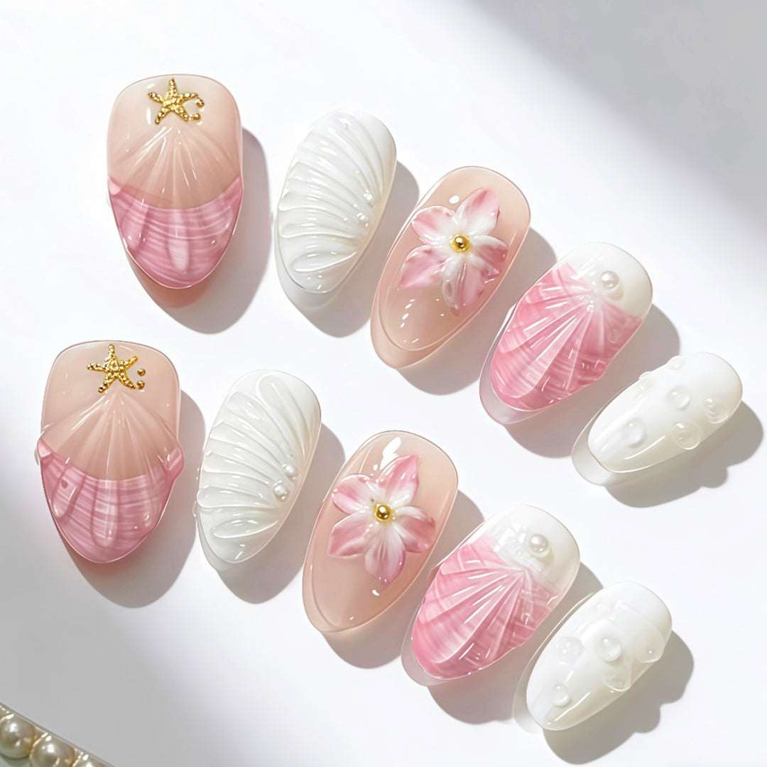 Künstlerische Press-On-Nageldesign-Kollektion