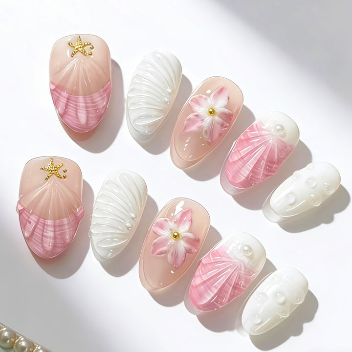 Künstlerische Press-On-Nageldesign-Kollektion