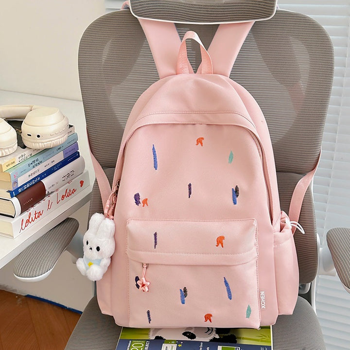 Leichter Rucksack mit süßem gesticktem Design Karnz