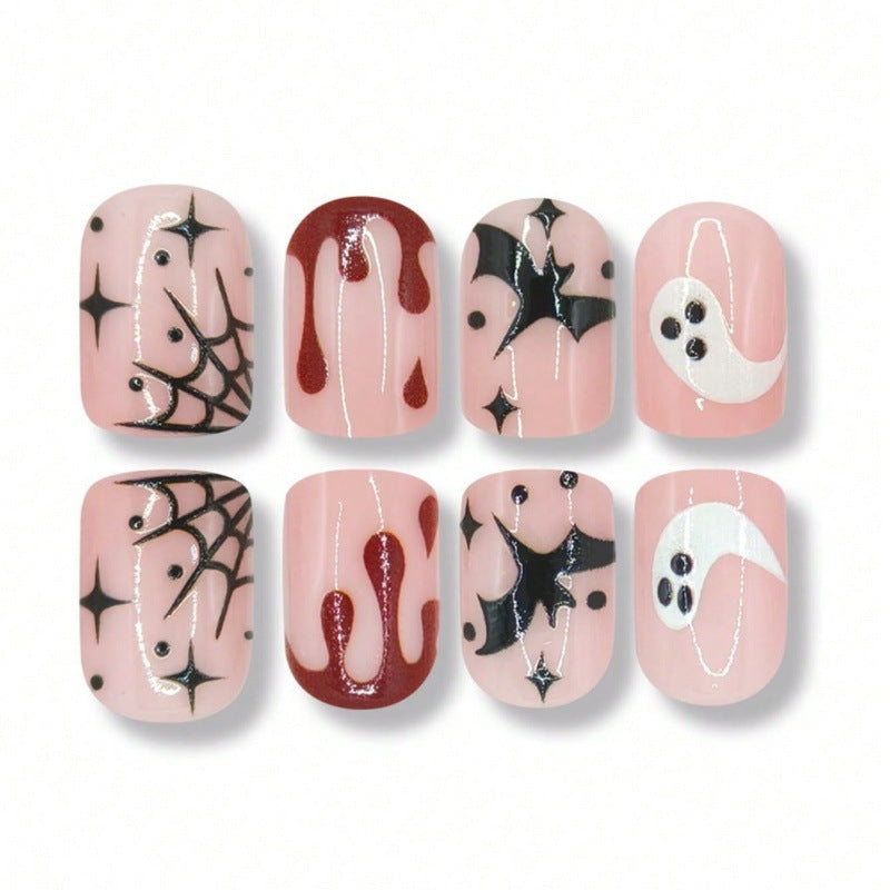 Künstlerische Halloween-Themen Nagelkunst Karnz