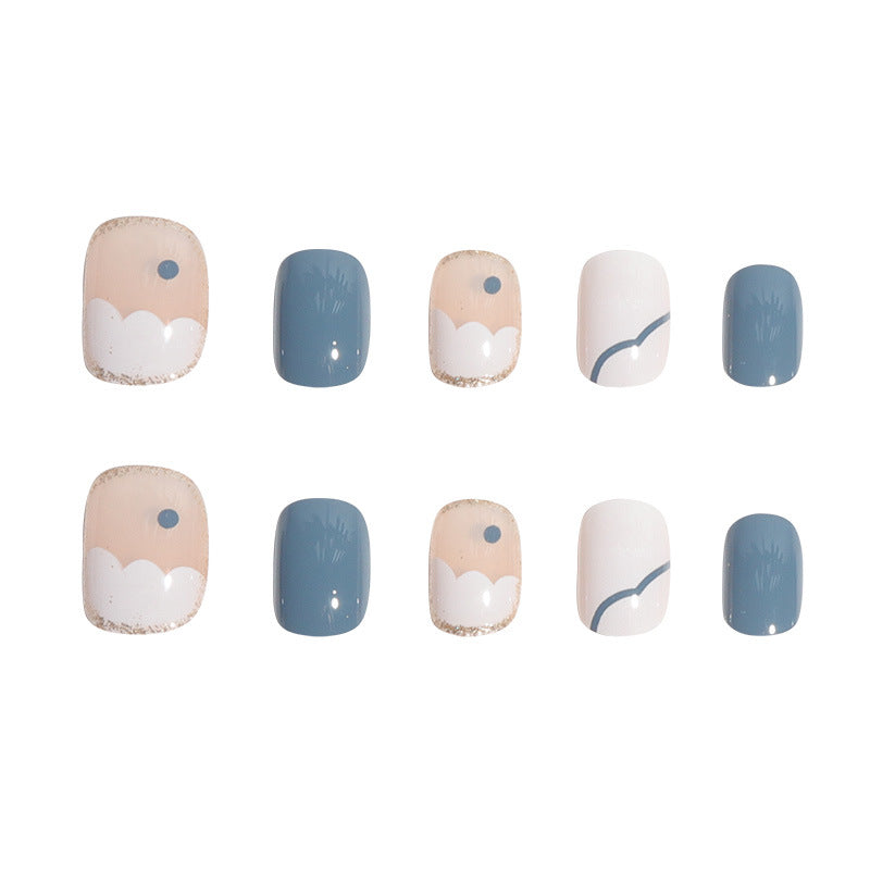 Künstlerische geometrische Nagelkunstverlängerungen Karnz