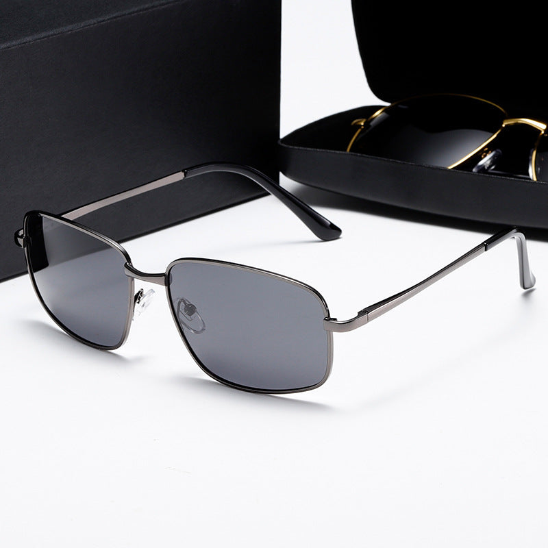 Damen elegante Sonnenbrille mit modernem Metallrahmen Karnz