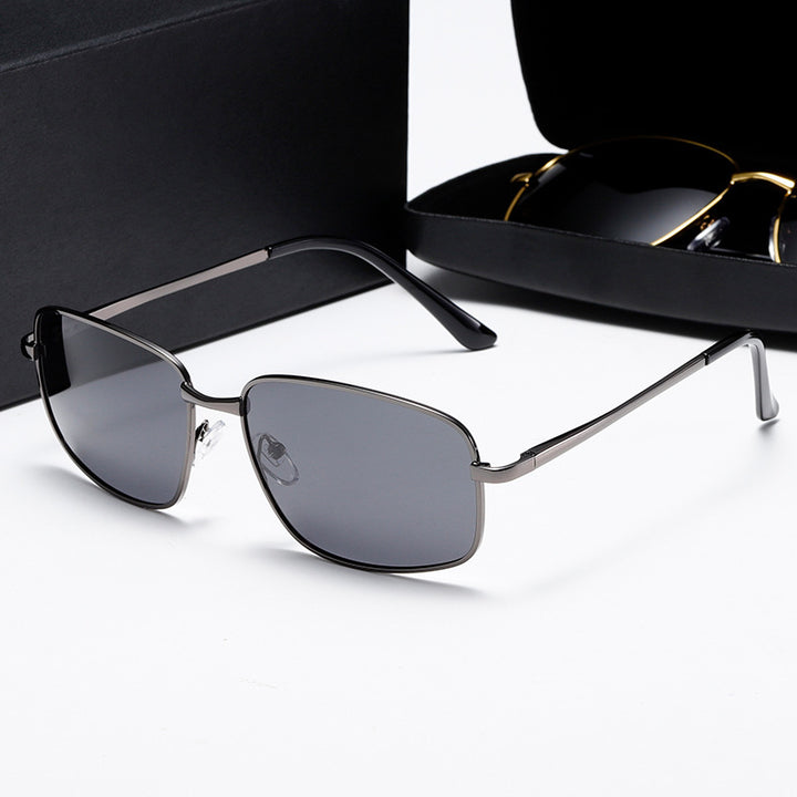Damen elegante Sonnenbrille mit modernem Metallrahmen Karnz