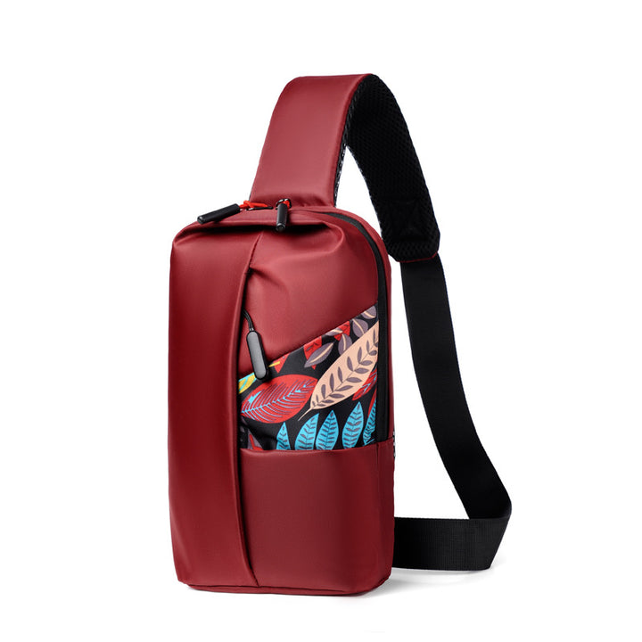 Stylische Blumenmuster Sling Tasche Karnz