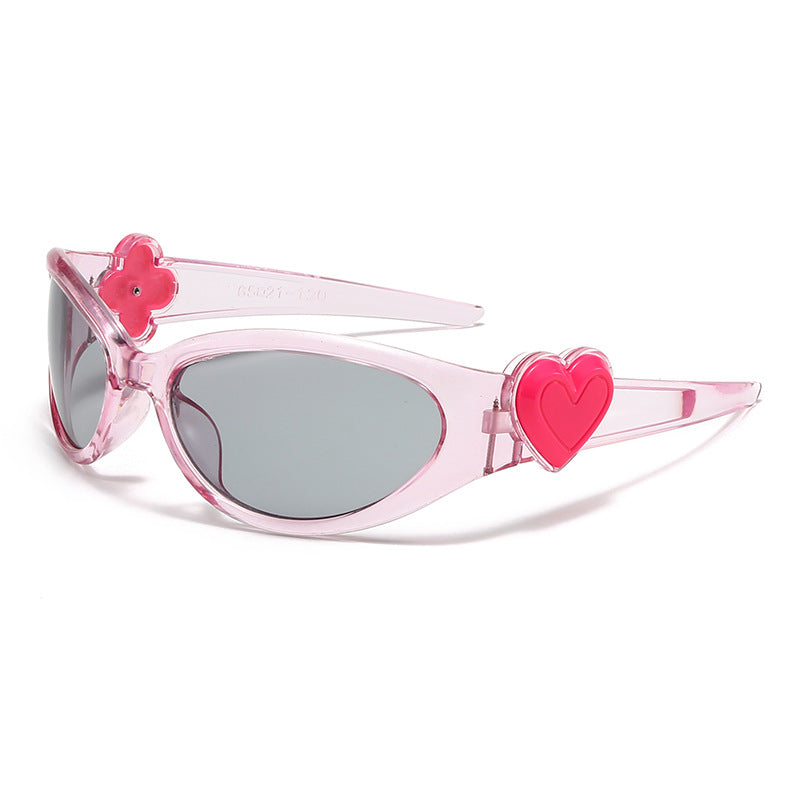 Damen modische Sonnenbrille im stilvollen Herzdesign Karnz