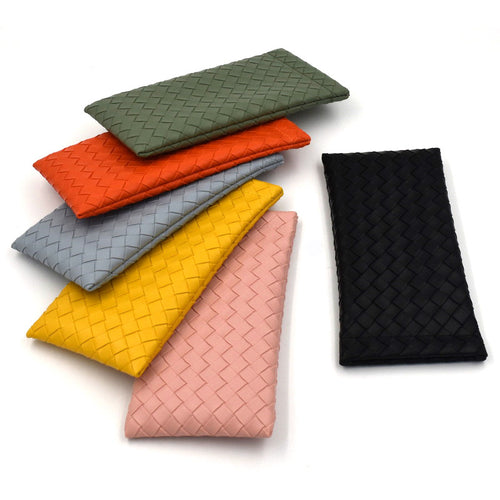 Woven Leather Clutch Wallet Karnz