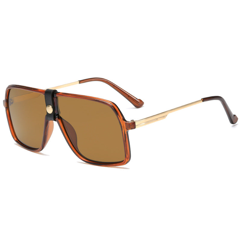 Damen Oversized Sonnenbrille mit modischem Rahmen und Sonnenbrillengläsern Karnz