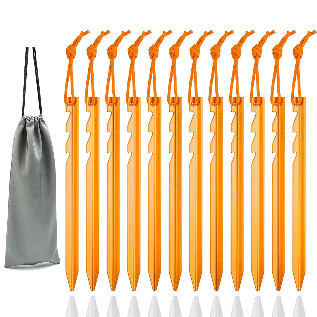 Unisex Aluminium Zeltspitzen Set Karnz
