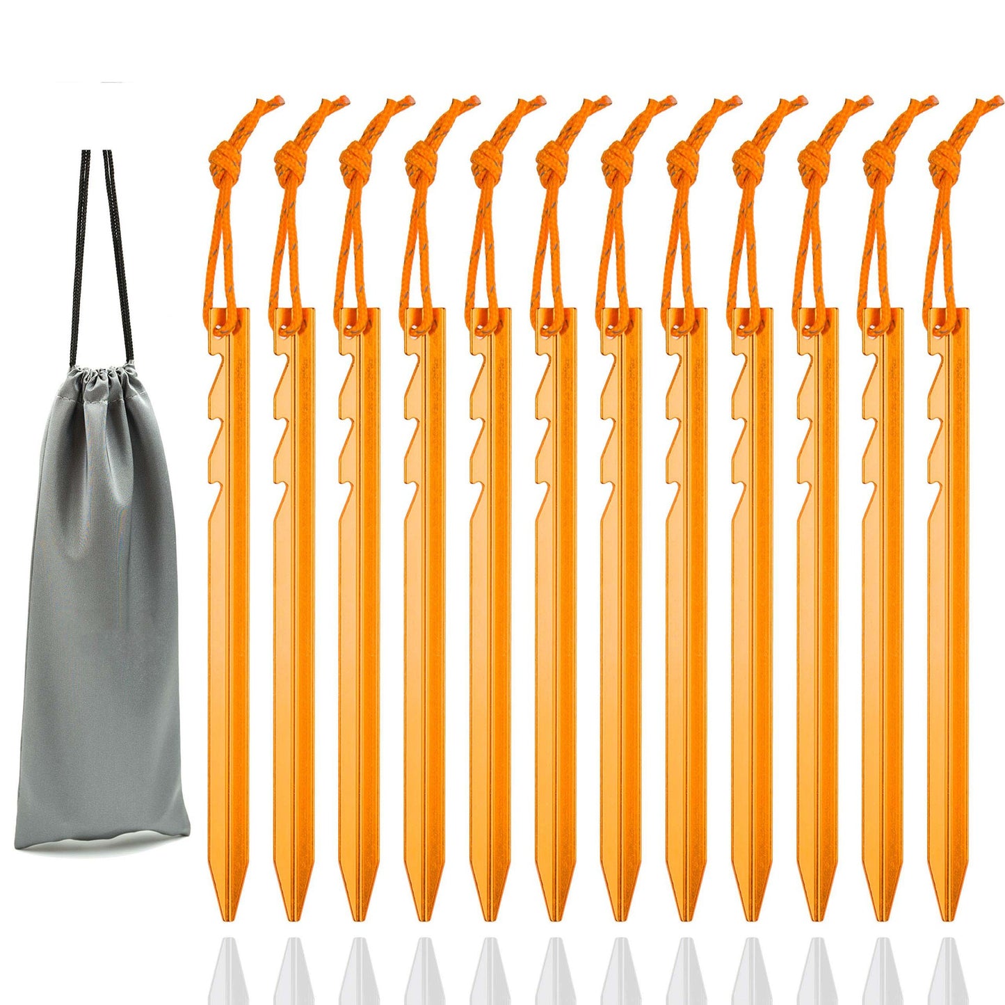 Unisex Aluminium Zeltspitzen Set Karnz