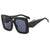 Damen oversized Sonnenbrille im markanten quadratischen Design Karnz