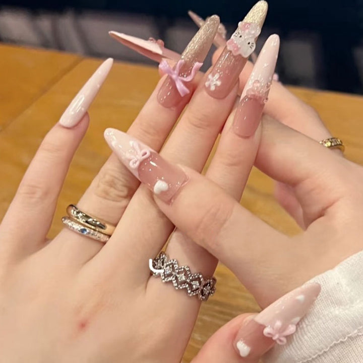 Dekorativer Press-On-Nagelset