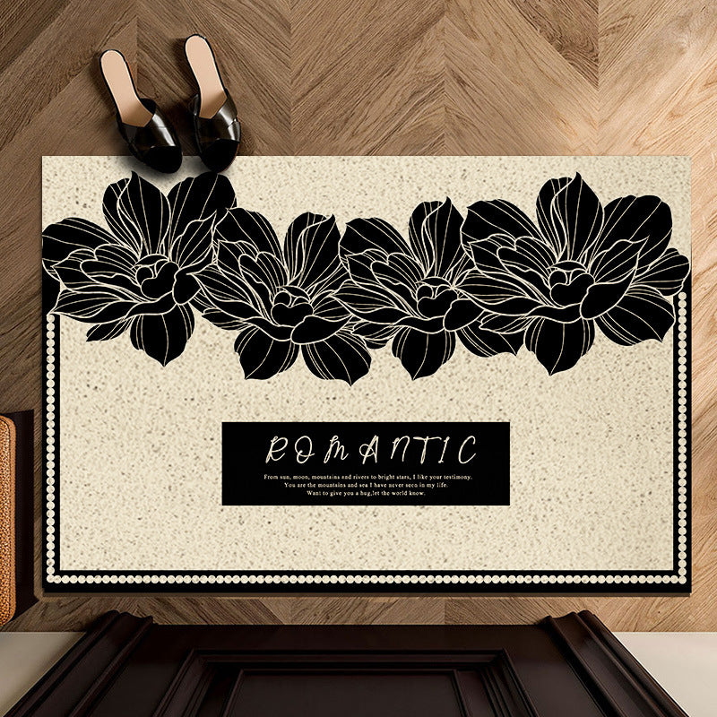 Vintage Floral Decorative Welcome Mat