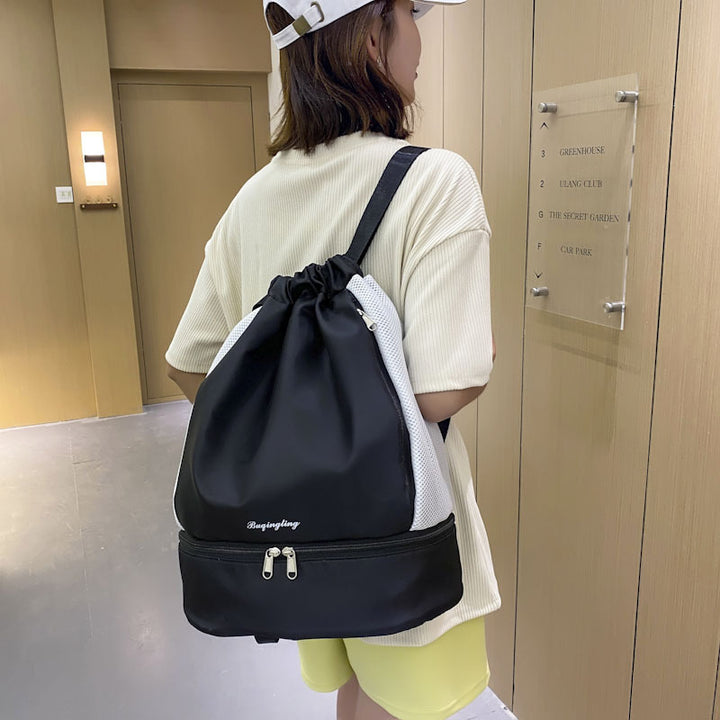 Mesh Drawstring Sport Rucksack