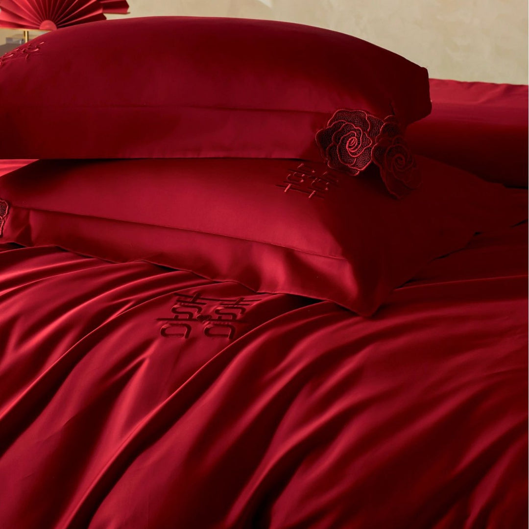 Premium-Baumwollsatin-Bettwäsche-Set